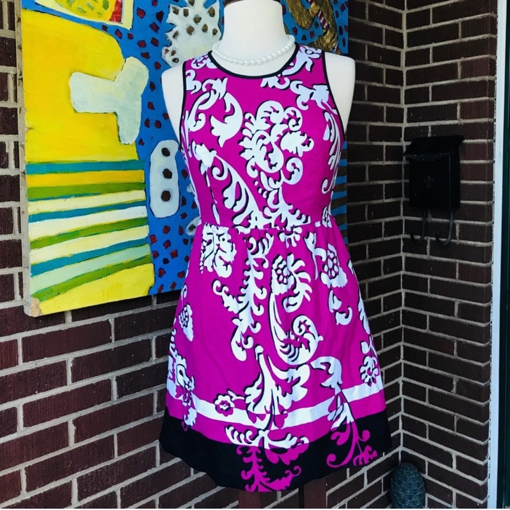Crown & Ivy Pink and White Floral Mini Dress